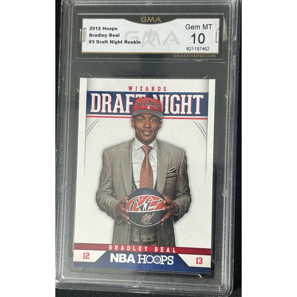 2012‎ Hoops Bradley Beal 3 Draft Night Rookie Gem MT 10 Graded Basketball Card